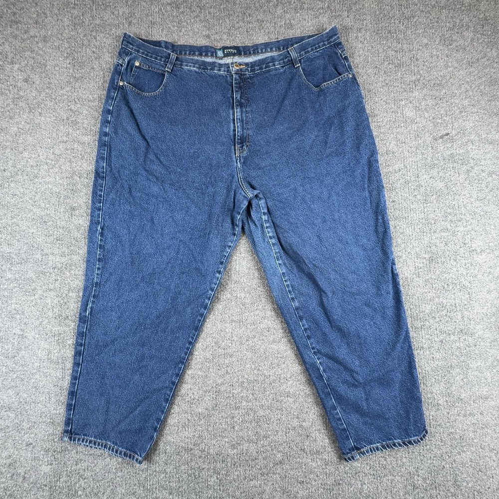 Avenue Blues Jeans Womens 28 Petite Medium Wash Blue High Rise Relaxed Tapered